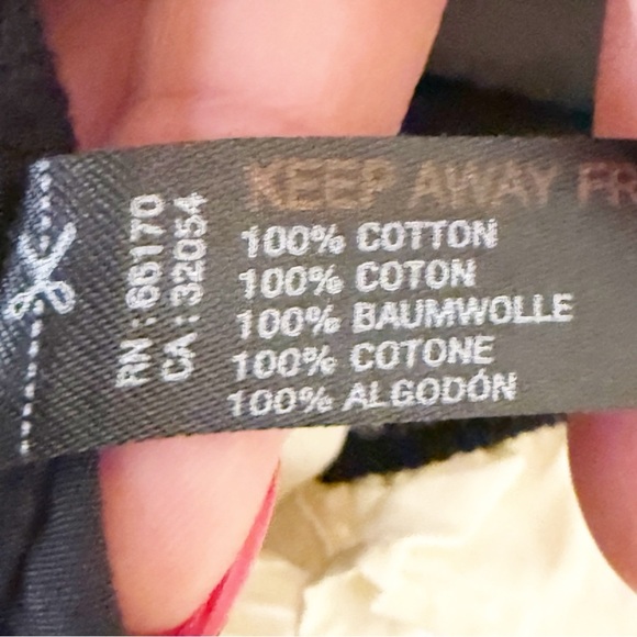 Anthropologie Babydoll Dress M | Black & White Ruffle Poplin | Romantic Style - Picture 10 of 10